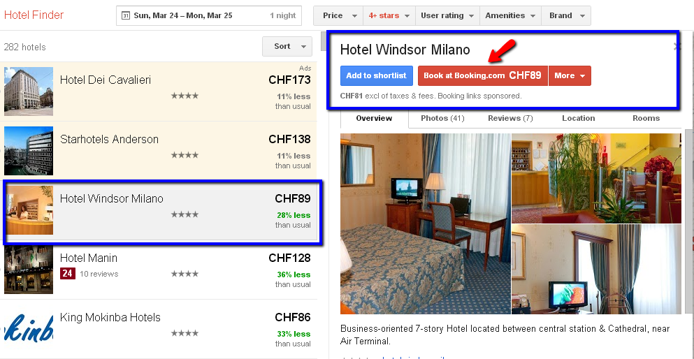 google hotel finder